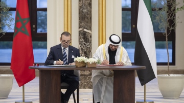 Photo: UAE President, King of Morocco sign declaration towards a solid and innovative partnership