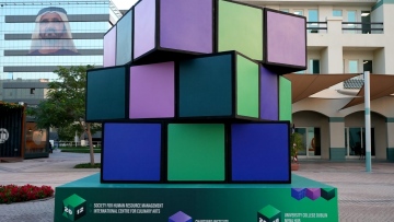 Photo: World’s Largest Rubik’s Cube at Dubai Knowledge Park