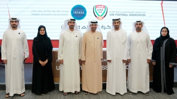 Photo: UAEFA, TRENDS Research and Advisory sign MoU